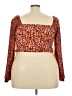 madden nyc 100% Polyester Orange Long Sleeve Blouse Size 3X - photo 2