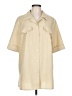 Unbranded Tan 3/4 Sleeve Button-Down Shirt Size EU 44 / US 14 - photo 1