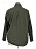 Unbranded Solid Green 3/4 Sleeve Button-Down Shirt Size XL - photo 2