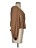 Joie 100% Polyester Brown Tan Long Sleeve Blouse Size XS - photo 4