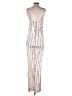 Veronica Beard 100% Viscose Stripes Ivory Jumpsuit Size 4 - photo 2