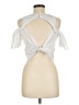 San Joy White Short Sleeve Top Size M - photo 2