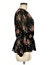 Luxology 100% Polyester Black 3/4 Sleeve Blouse Size M - photo 4