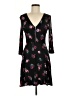 Express Floral Black Casual Dress Size M - photo 1