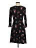 Express Floral Black Casual Dress Size M - photo 2