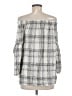 Max Studio 100% Rayon Silver 3/4 Sleeve Blouse Size M - photo 2