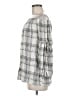 Max Studio 100% Rayon Silver 3/4 Sleeve Blouse Size M - photo 5
