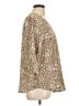 Unbranded Animal Print Tan 3/4 Sleeve Blouse Size L - photo 4