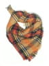 Unbranded Plaid Brown Orange Scarf One size - photo 1
