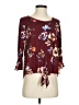 THREADS Studio Burgundy 3/4 Sleeve T-Shirt Size S - photo 1