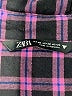 Zara Plaid Purple Long Sleeve Button-Down Shirt Size XS - photo 7