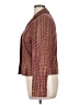 Doncaster Collection 100% Silk Tweed Brown Silk Blazer Size 14 - photo 5