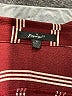 Papaya Stripes Burgundy 3/4 Sleeve Blouse Size M - photo 7