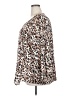 Studio B by BOBEAU 100% Polyester Animal Print Brown 3/4 Sleeve Blouse Size 2X - photo 5