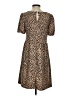 Hem & Thread Animal Print Brown Casual Dress Size S - photo 2