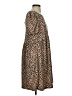 Hem & Thread Animal Print Brown Casual Dress Size S - photo 4