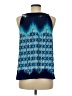 AB Studio Blue Sleeveless Blouse Size M - photo 2