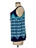 AB Studio Blue Sleeveless Blouse Size M - photo 5
