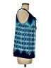AB Studio Blue Sleeveless Blouse Size M - photo 4