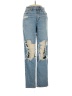 American Eagle Outfitters Graphic Blue Jeans Size 000 S - photo 1