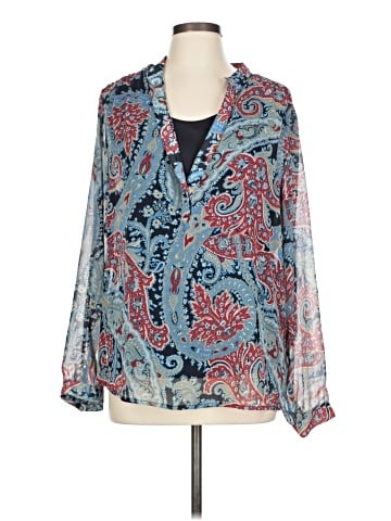 Sag Harbor Long Sleeve Blouse (view 1)