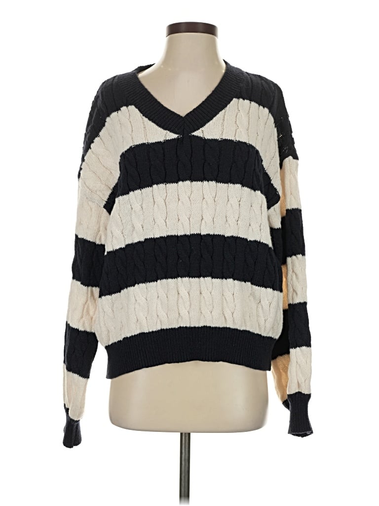 Pre-owned Shein Pullover Sweater In Black