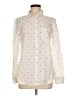 Gap Hearts Ivory Long Sleeve Button-Down Shirt Size M - photo 1