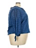 Blousology 100% Polyester Blue 3/4 Sleeve Blouse Size 3X - photo 4