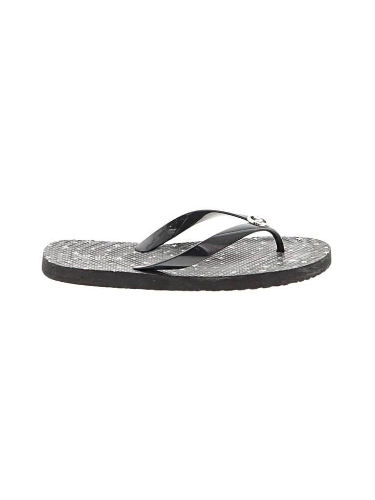 Pre-owned Michael Michael Kors Flip Flops In Black