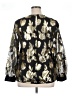 Summit Hill 100% Polyester Metallic Gold Long Sleeve Blouse Size 14 - photo 2