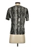Socialite Animal Print Silver Short Sleeve Turtleneck Size XS - photo 2