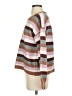 Pink Rose Stripes Brown Pullover Sweater Size S - photo 5