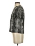 Socialite Animal Print Silver Short Sleeve Turtleneck Size XS - photo 5