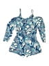 Lilly Pulitzer 100% Cotton Paisley Blue Romper Size 12 - 14 - photo 2