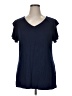 Assorted Brands Blue Short Sleeve Top Size XL - photo 1