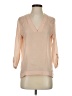 Express 100% Polyester Tan 3/4 Sleeve Blouse Size XS - photo 1