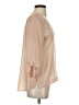 Express 100% Polyester Tan 3/4 Sleeve Blouse Size XS - photo 4