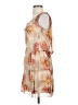 Madison Marcus 100% Silk Tropical Tan Cocktail Dress Size S - photo 5