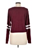 Forever 21 Color Block Burgundy Pullover Sweater Size M - photo 2