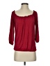 Storm Burgundy 3/4 Sleeve Blouse Size S - photo 1