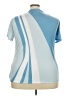 Unbranded Color Block Blue Short Sleeve Top Size 4XL - photo 2