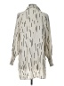 Shein Silver Long Sleeve Blouse Size L - photo 2