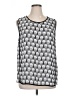 Vince Camuto 100% Polyester Silver Sleeveless Blouse Size XL - photo 1