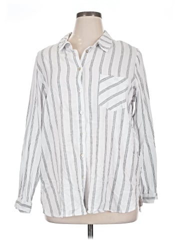Adrianna Papell Long Sleeve Button-Down Shirt (view 1)