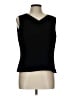 Kasper 100% Polyester Black Sleeveless Top Size 12 - photo 1