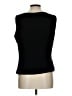 Kasper 100% Polyester Black Sleeveless Top Size 12 - photo 2