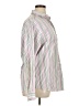Faconnable 100% Cotton Stripes White Long Sleeve Button-Down Shirt Size 14 - photo 4