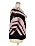 M Magaschoni Chevron-herringbone Pink Pullover Sweater Size 2X - photo 4