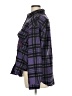 Black Panther Plaid Purple Long Sleeve Blouse Size XL - photo 5