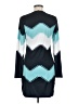 Shein Chevron-herringbone Teal Casual Dress Size 8 - 10 - photo 2